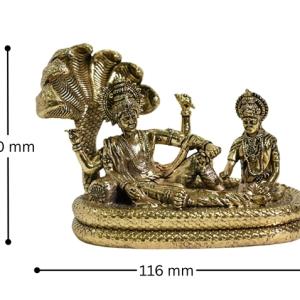 Bhagwan Vishnu with Goddess Lakshmi Sleeping on Sheshnag Idol / Murti