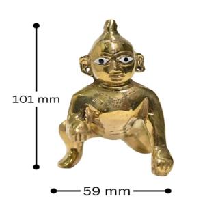 DIVINE BRASS LADDU GOPAL NO-4