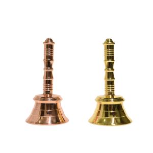 BRASS HEAVY DESIGNER PUJA HAND BELL