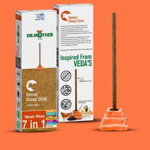 DR.MOTHER Natural Cow Dung Dhoop Sticks (Herbal & Chemical-Free)
